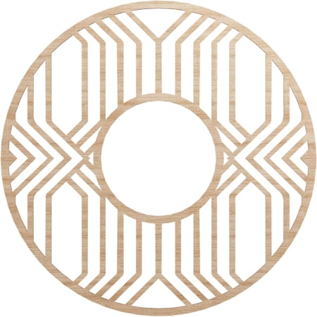 Ekena Millwork Empire Wood Fretwork Pierced Ceiling Medallion, Alder, 34"OD x 12 1/2"ID x 3/8"T CMWP34X34X0375EPAL